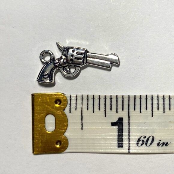 Minimalist, Stainless Steel Pistol Charm, With Adjustable Black Rope - Picture 8 of 11